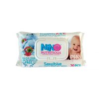 دستمال مرطوب کودک نینو 70 برگی مدل Sensitive