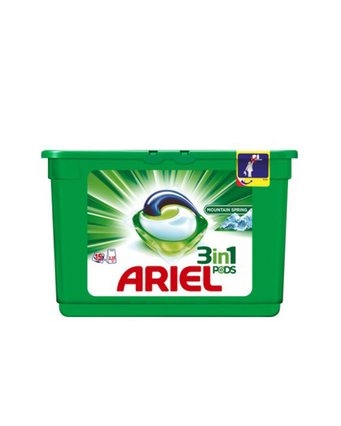 قرص ماشین لباسشویی آریل (Ariel) سه کاره مناسب لباس های رنگی 15 عددی