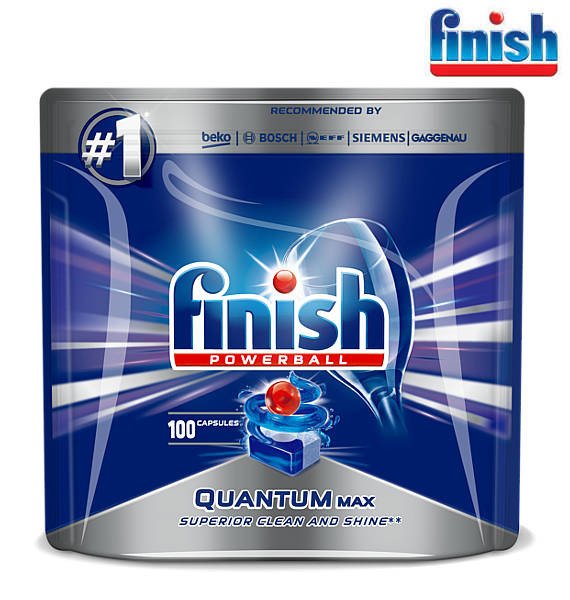 قرص ماشین ظرفشویی فینیش (finish) کوانتوم مکس 100 عددی اروپا