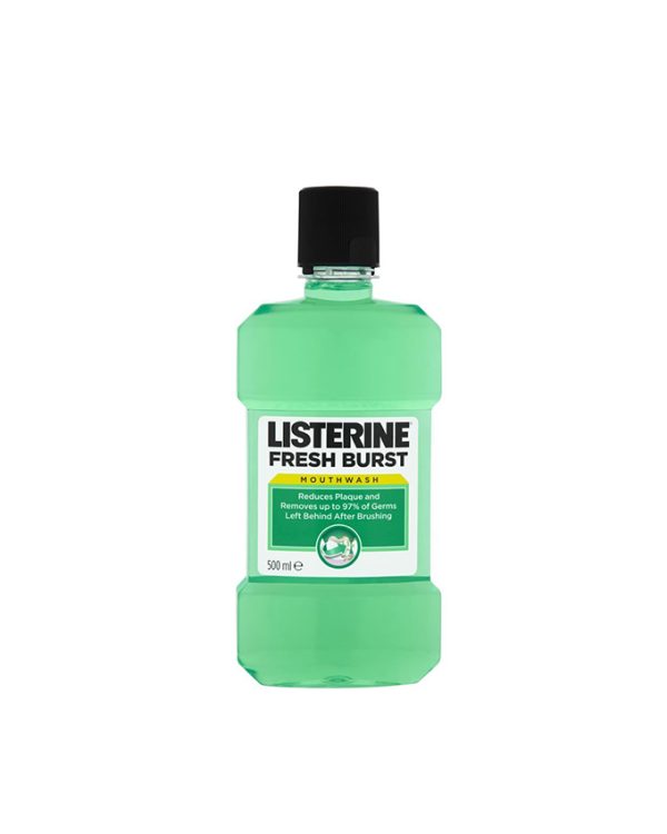 دهان شویه لیسترین - Listerine مدل Fresh Burst حجم 500 میلی لیتر