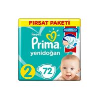 پوشک نوزاد پریما Prima سایز 2 72 عددی