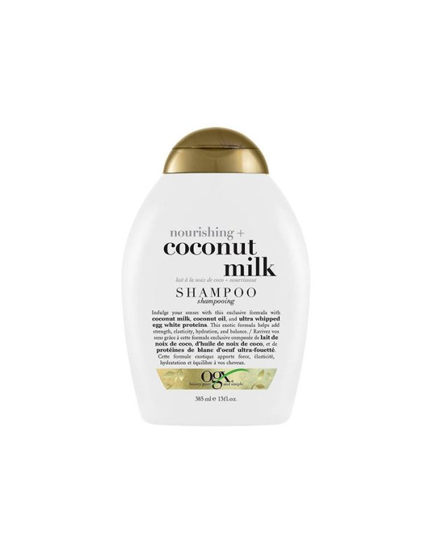 شامپو فاقد سولفات شیر نارگیل او جی ایکس OGX COconut Milk حجم 385 میل