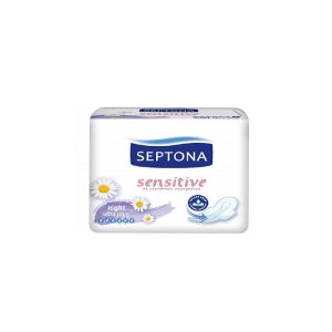 نوار بهداشتی قطر نازک سپتونا Septona مدل Night Sensitive بسته 8 عددی