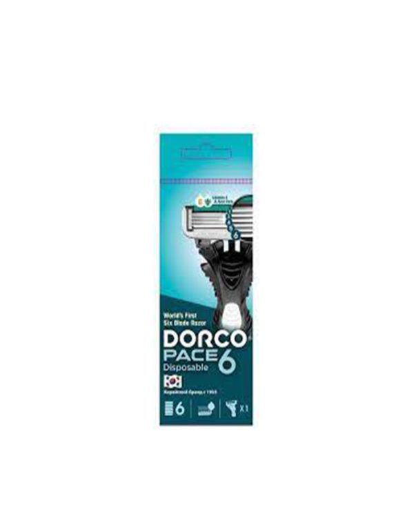 تیغ دورکو ۶ لبه مدل DORCO Pace6 بسته 1 عددی