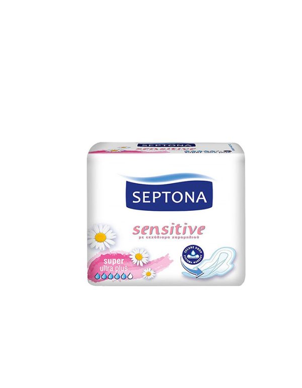 نوار بهداشتی معطر سپتونا سوپر Septona Super مدل Sensitive بسته 8 عددی