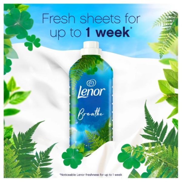 نرم کننده لباس لنور Lenor مدل Breathe Ocean Mist حجم 858 میلی لیتر - تصویر 3