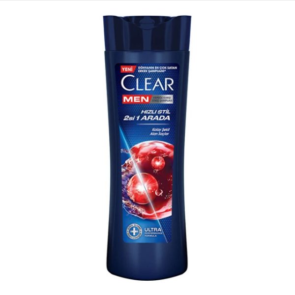 شامپو ضد شوره مردانه کلیر CLEAR مدل Hizli Stil 2si1 Arada حجم 350 میلی لیتر