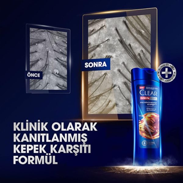 شامپو ضد شوره مردانه کلیر CLEAR مدل Sac Dokulmosine حجم 350 میلی لیتر - تصویر 2