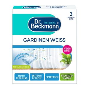 پودر سفید کننده پرده دکتر بکمن Dr. Beckmann مدل Gardinen Weiss وزن 120 گرم