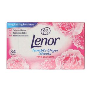 دستمال خوشبو کننده لباس لنور Lenor مدل Pink Blossom بسته 34 عددی