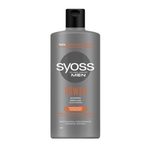شامپو مو مردانه سایوس Syoss مدل power حجم 440 میلی لیتر