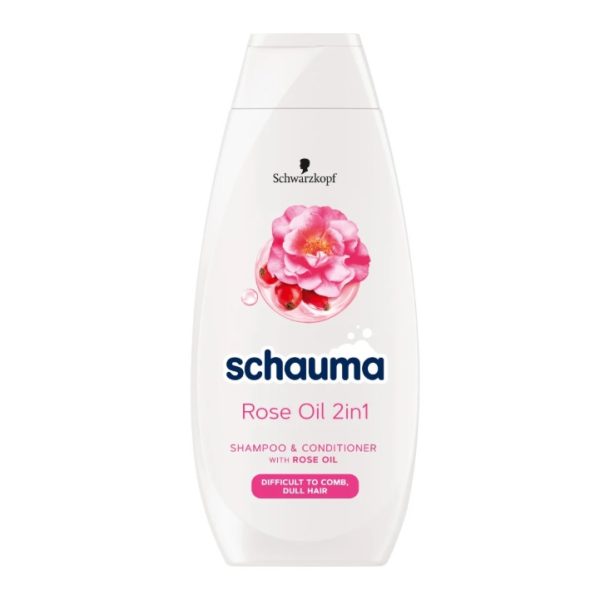 شامپو شاوما Schauma مدل Rose Oil 2in1 حجم 400 میلی لیتر