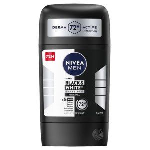 استیک ضد تعریق مردانه نیوآ NIVEA مدل Black & White حجم 50 میلی لیتر