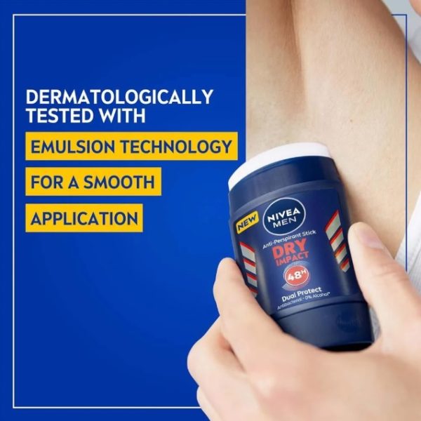 استیک ضد تعریق مردانه نیوا NIVEA مدل Dry Impact حجم 50 میلی لیتر - تصویر 2