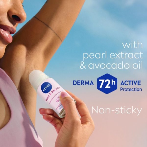 مام رول زنانه نیوآ NIVEA مدل Pearl & Beauty حجم 50 میلی لیتر - تصویر 2