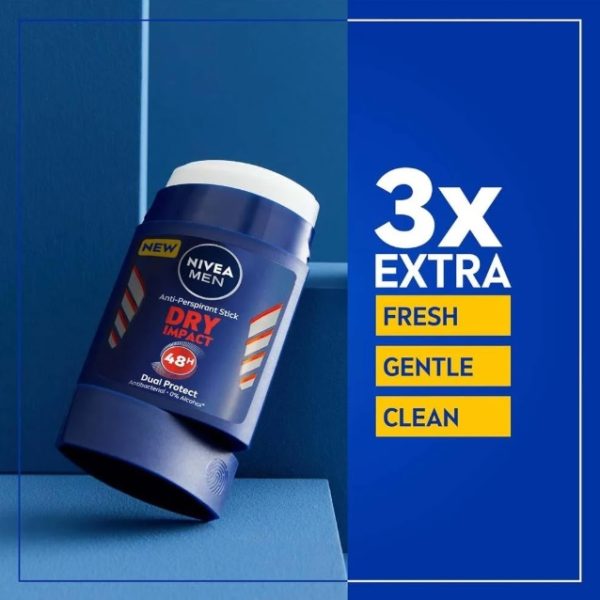 استیک ضد تعریق مردانه نیوا NIVEA مدل Dry Impact حجم 50 میلی لیتر - تصویر 3