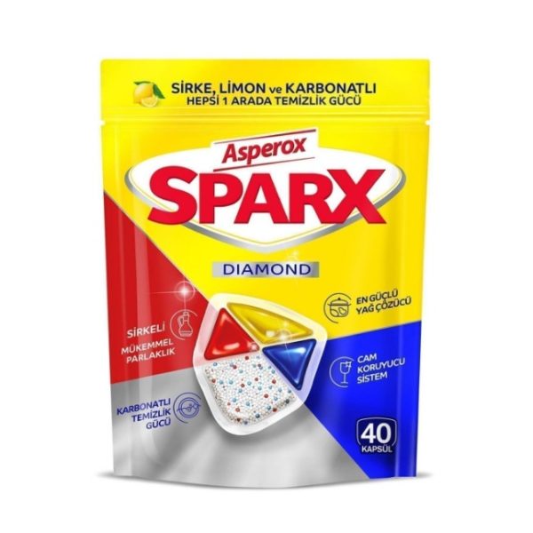 قرص ماشین ظرفشویی اسپروکس Asperox مدل Diamond بسته 40 عددی