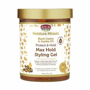 ژل مو آفریکن پراید African Pride مدل Max Hold Styling مخصوص موی فر حجم 510 میلی لیتر