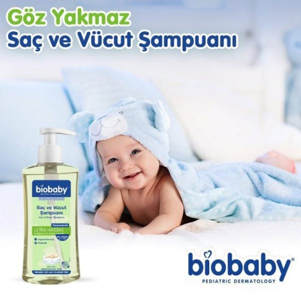 شامپو سر و بدن بدون سولفات کودک بیو بیبی Biobaby مدل Ultra Hassas حجم 500 میلی لیتر - تصویر 7