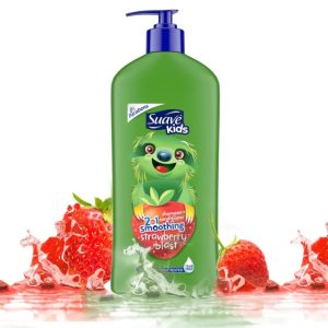 شامپو و نرم کننده سواوا کیدز Suave kids مدل 2 در 1 smoothing strawberry حجم 532 میلی لیتر