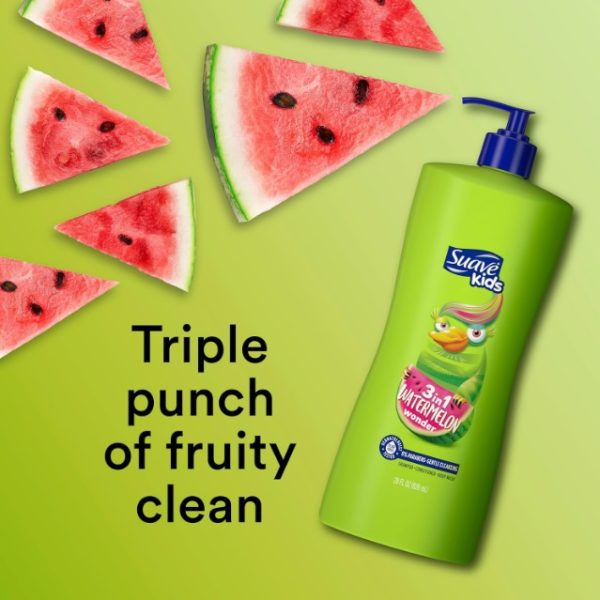 شامپو سواوا کیدز Suave kids مدل 3 در 1 watermelon حجم 532 میلی لیتر - تصویر 3