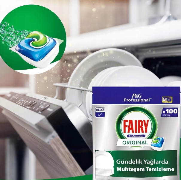 قرص ماشین ظرفشویی فیری Fairy مدل Original بسته 100 عددی - تصویر 2