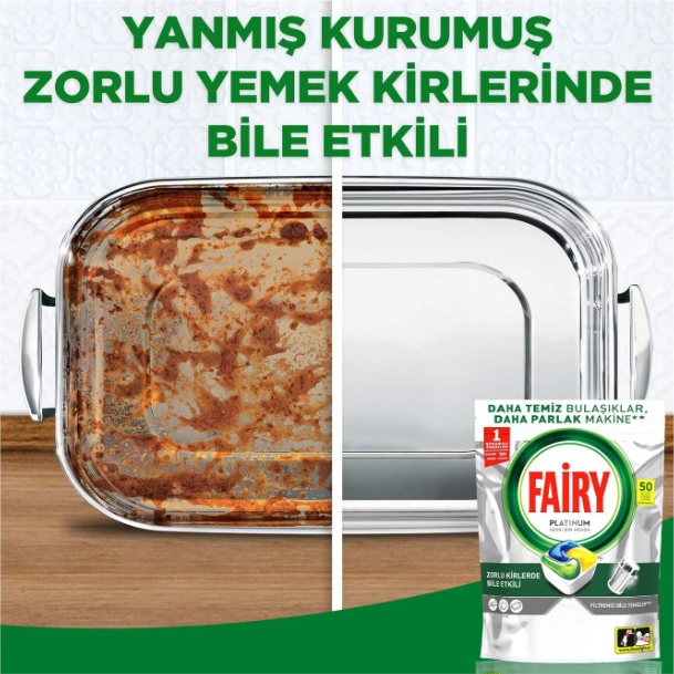 قرص ماشین ظرفشویی فیری Fairy مدل Platinum بسته 50 عددی - تصویر 2