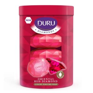 صابون دورو DURU لیوانی مدل Red Diamond بسته 4 عددی