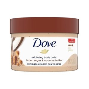 اسکراب لایه بردار بدن داو Dove مدل Brown Sugar & Coconut Butter وزن 298 گرم