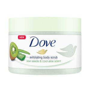 اسکراب لایه بردار بدن داو Dove مدل Kiwi Seeds & Aloe Vera وزن 298 گرم