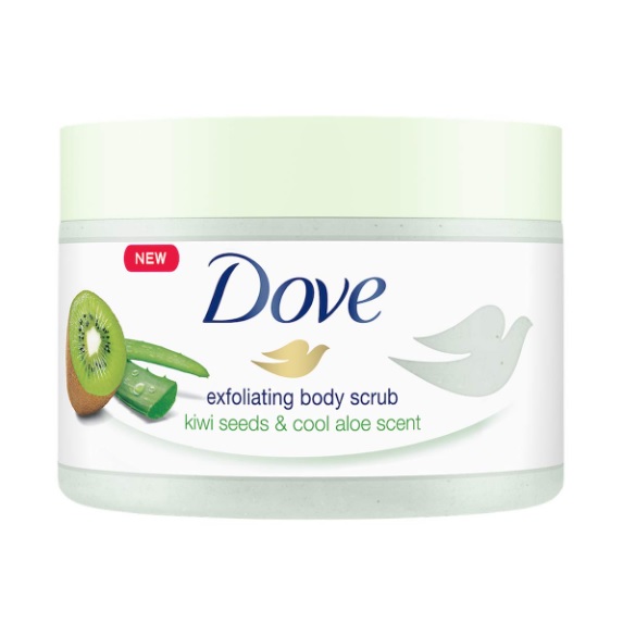 اسکراب لایه بردار بدن داو Dove مدل Kiwi Seeds & Aloe Vera وزن 298 گرم