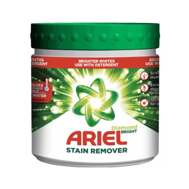 پودر لکه بر لباس آریل Ariel مدل Diamond Bright وزن 500 گرم