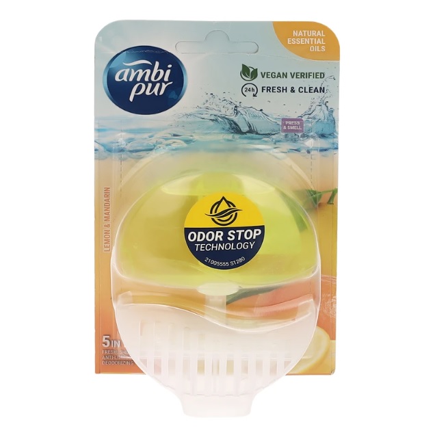 خوشبو کننده سرویس بهداشتی آمبی پور AmbiPur مدل Lemon & Mandarin حجم 55 میلی لیتر