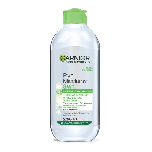 میسلار واتر گارنیر Garnier مدل 3w1 حجم 400 میلی لیتر