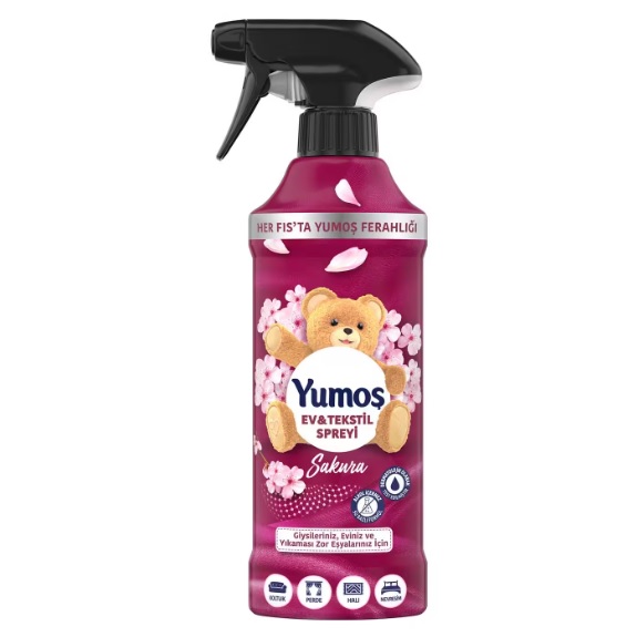 اسپری خوشبو کننده هوا یوموش yumos مدل Sakura حجم 450 میلی لیتر