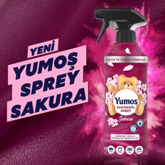 اسپری خوشبو کننده هوا یوموش yumos مدل Sakura حجم 450 میلی لیتر - تصویر 2