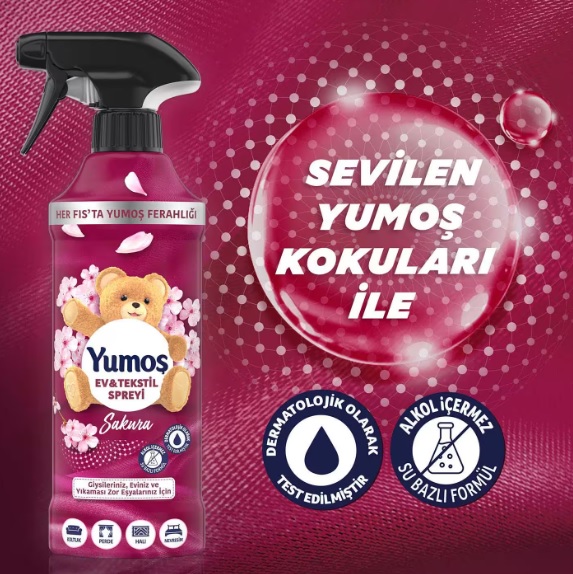 اسپری خوشبو کننده هوا یوموش yumos مدل Sakura حجم 450 میلی لیتر - تصویر 3