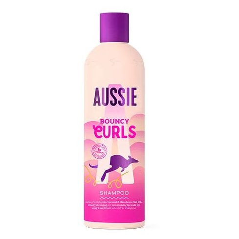 شامپو موهای فر آسی Aussie مدل Bouncy Curls حجم 300 میلی لیتر