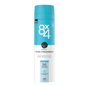 اسپری بدن هشت در چهار 8x4 مدل Pure Freshness حجم 150 میلی لیتر