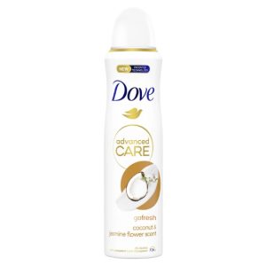 اسپری ضد تعریق زنانه داو Dove مدل Go Fresh با رایحه نارگیل و گل یاس حجم 250 میلی لیتر