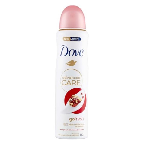 اسپری ضد تعریق زنانه داو Dove مدل Go Fresh با رایحه انار و لیمو حجم 250 میلی لیتر