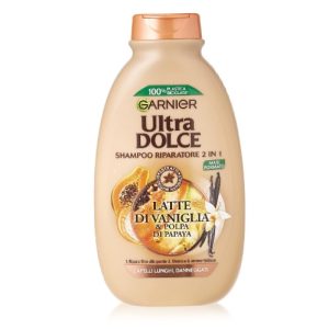 شامپو ترمیم کننده گارنیر Garnier مدل Vanilla Milk & Papaya حجم 300 میلی لیتر