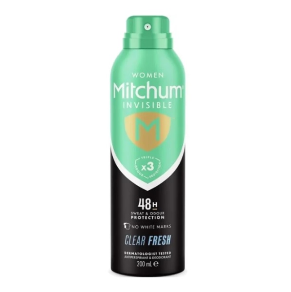 اسپری ضدتعریق زنانه ميچام Mitchum مدل Clear Fresh حجم 200 میلی لیتر