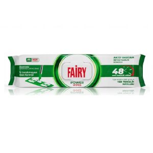 دستمال مرطوب مخصوص تی فیری Fairy مدل Power بسته 50 عددی