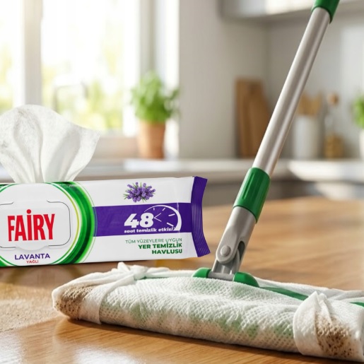 دستمال مرطوب مخصوص تی فیری Fairy مدل Lavanta بسته 50 عددی - تصویر 2