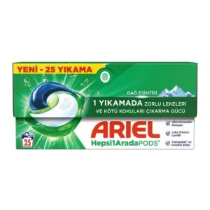 قرص ماشین لباسشویی آریل Ariel مدل Hepsi بسته 25 عددی