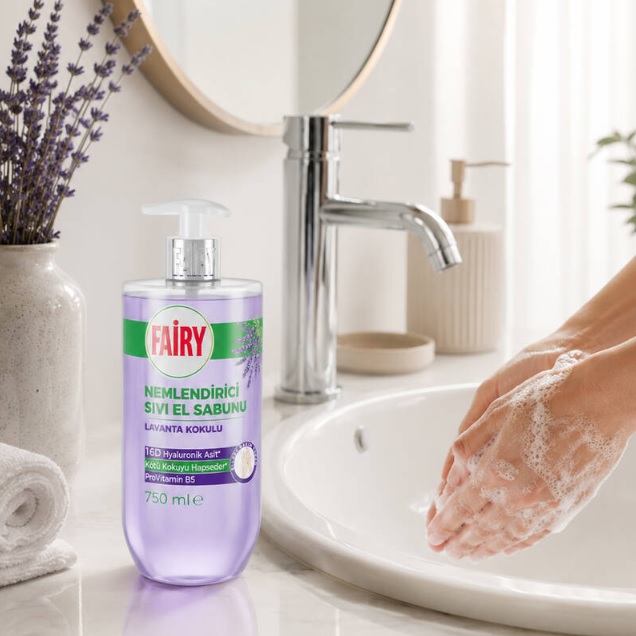 مایع دستشویی فیری Fairy مدل Lavanta حجم 750 میلیلیتر - تصویر 2