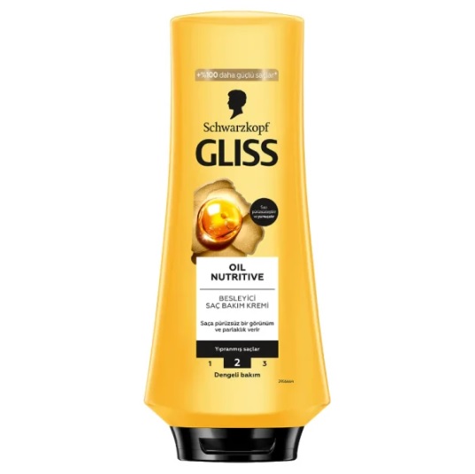 نرم کننده مو گلیس GLISS مدل Oil Nutritive حجم 360 میلی لیتر