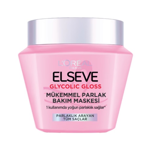 ماسک مو لورال Loreal مدل Glycolic Gloss حجم 300 میلی لیتر