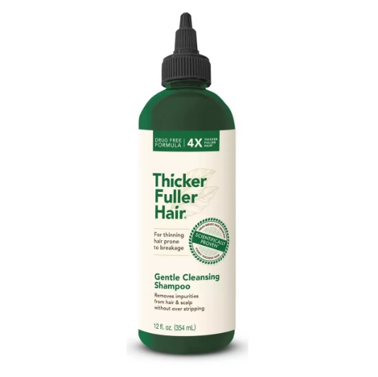 شامپو تیکر فولر هیر Thicker Fuller Hair مدل Gentle Cleansing حجم 354 میلی لیتر